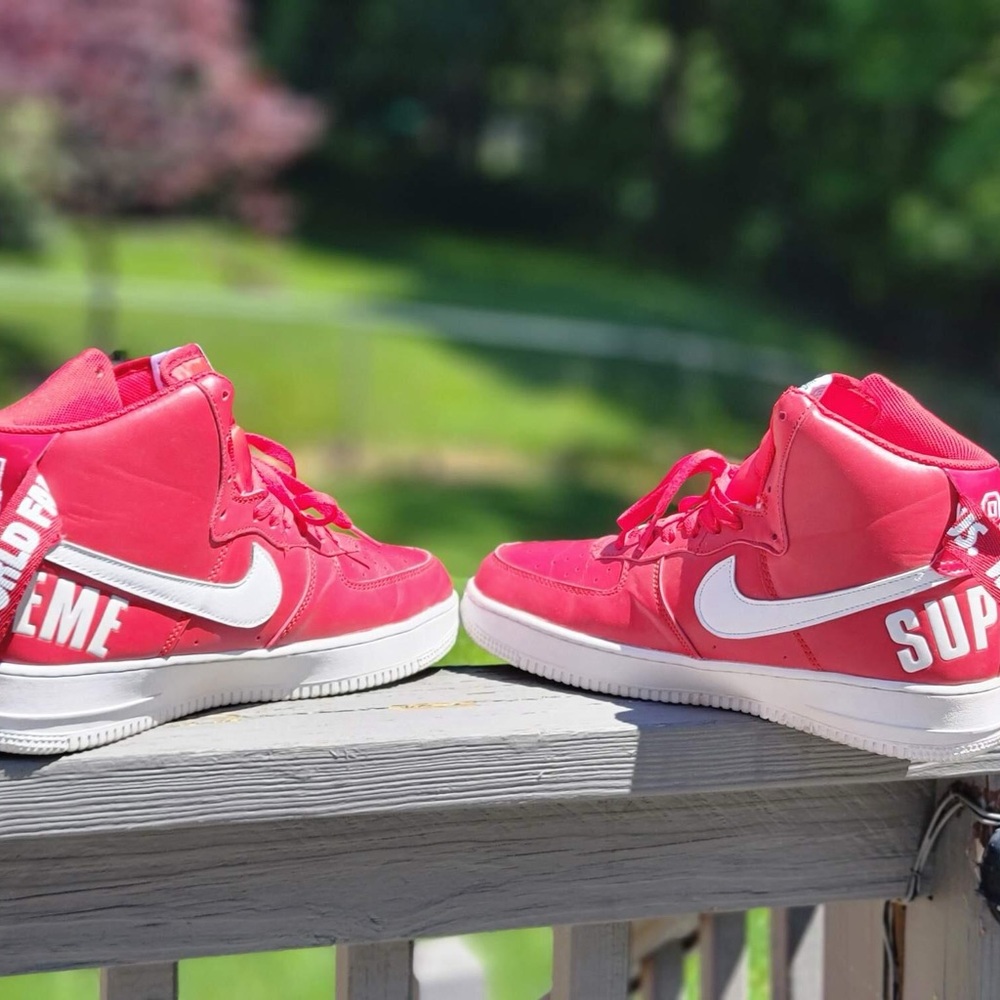Nike Supreme x Air Force 1 SP High Red size 12 OG Retro